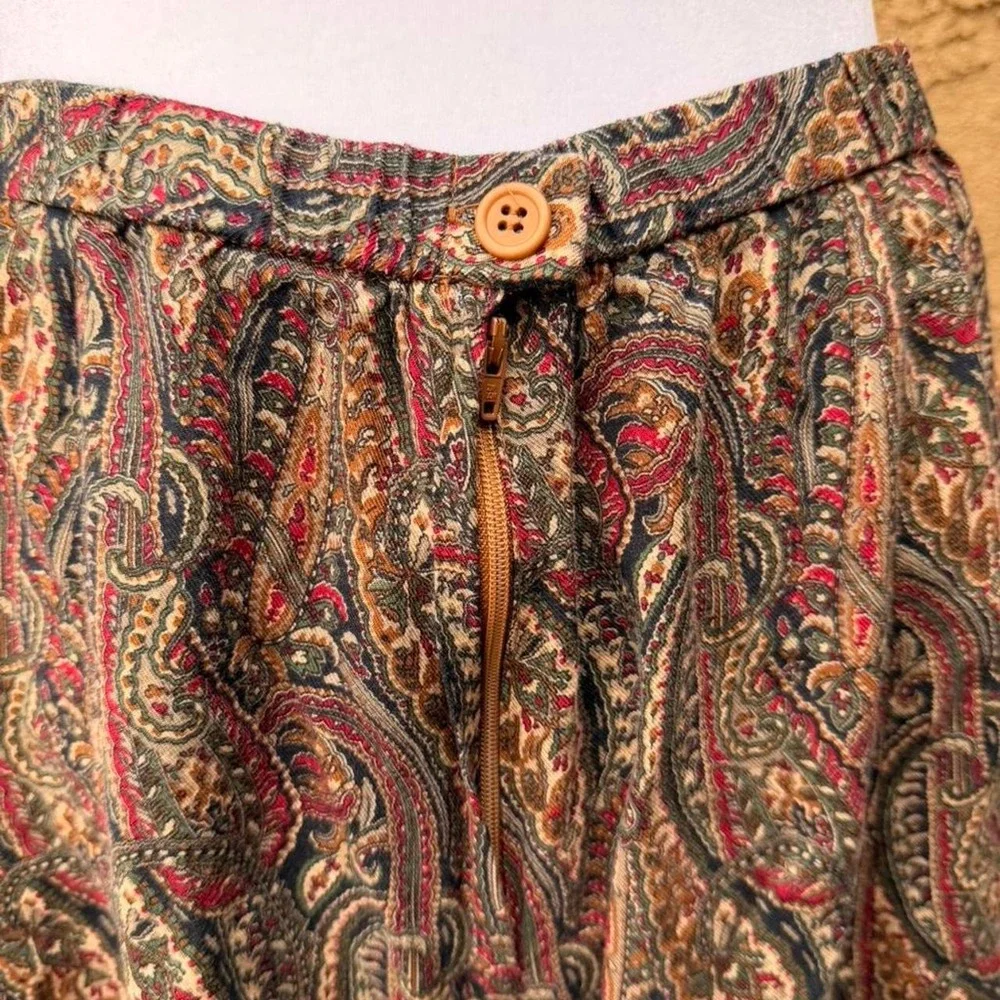 Vintage Koret paisley print skirt - Picture 6 of 8